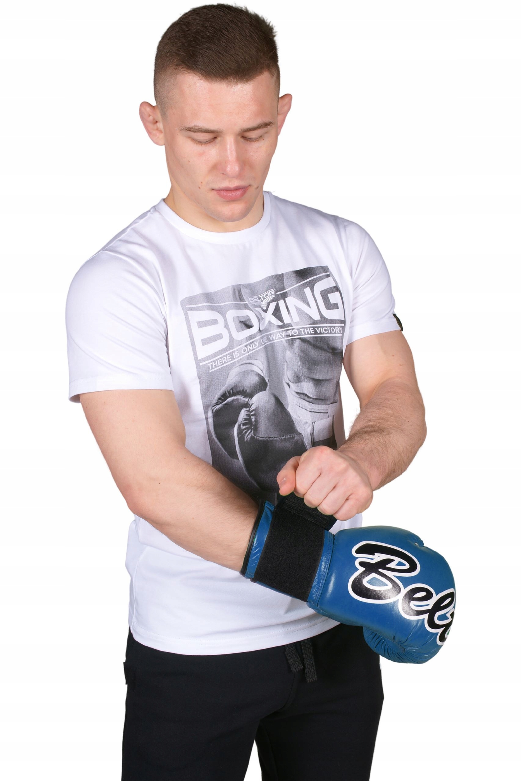 BELTOR VICTOUS RĘKAWICE BOKSERSKIE TRENINGOWE NIEBIESKIE 16OZ Model Victous