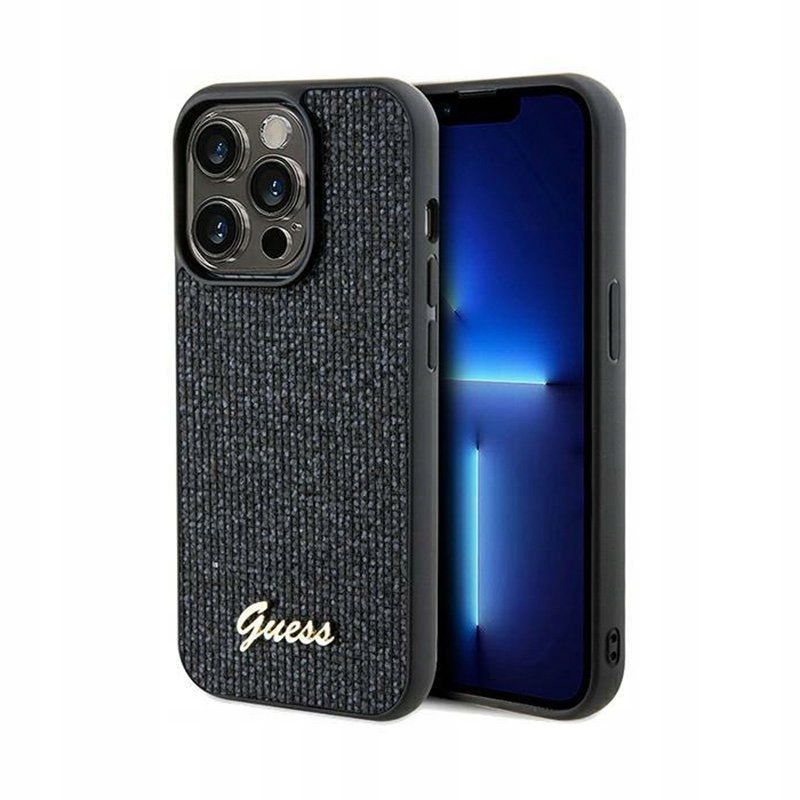 Guess Disco Metal Etui iPhone 14 Pro (czarny)
