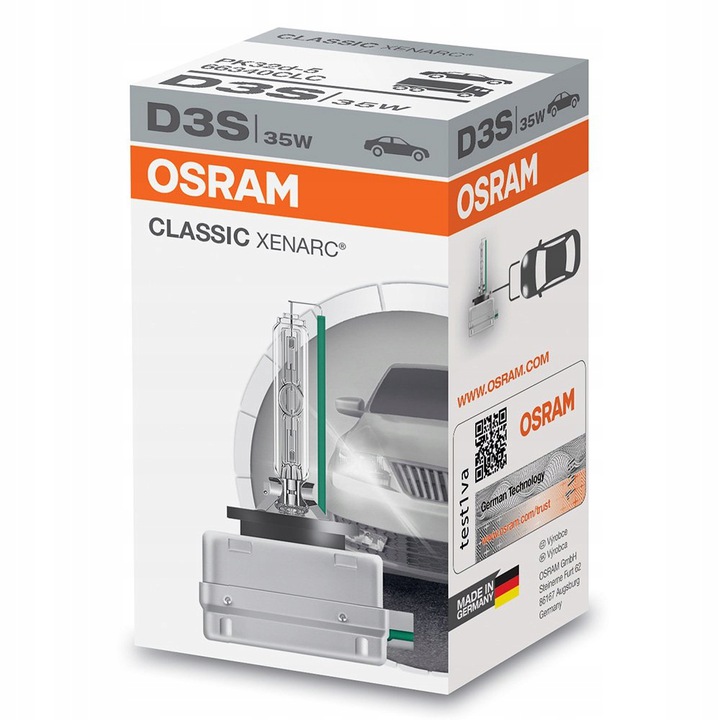Osram D3S Xenarc Classic Żarnik Ksenon xenon 4300K 3200 lm