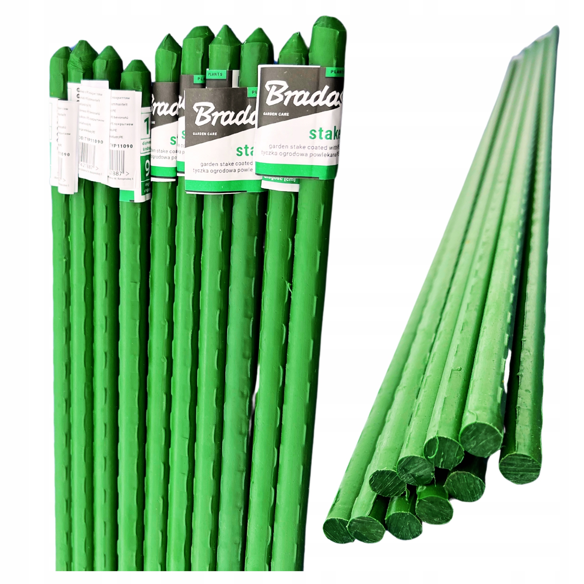 10X TYCZKA PALIK PODPORA NA POMIDORY OGÓRKI STATYW TYCZKI DO ROŚLIN 100 CM