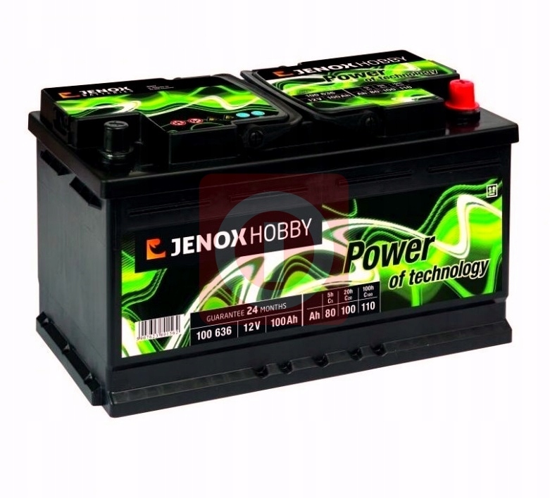 AKUMULATOR DO ŁODZI JENOX HOBBY 12V 100AH MARINE