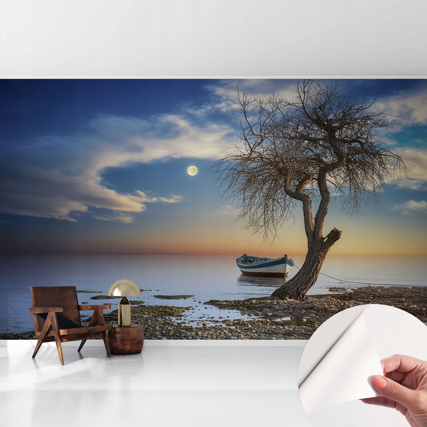Designová velká fototapeta na zeď Samolepicí Klidná krajina 416x254