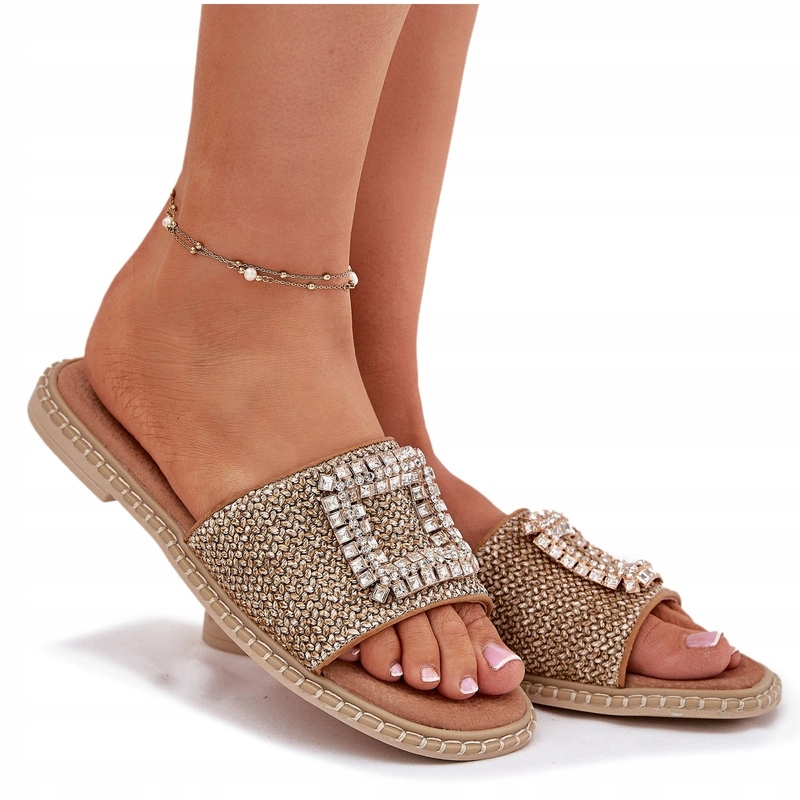 Nazouváky Dámské Ploché Pletené Brož Artiker 56C1337 Béžové 40