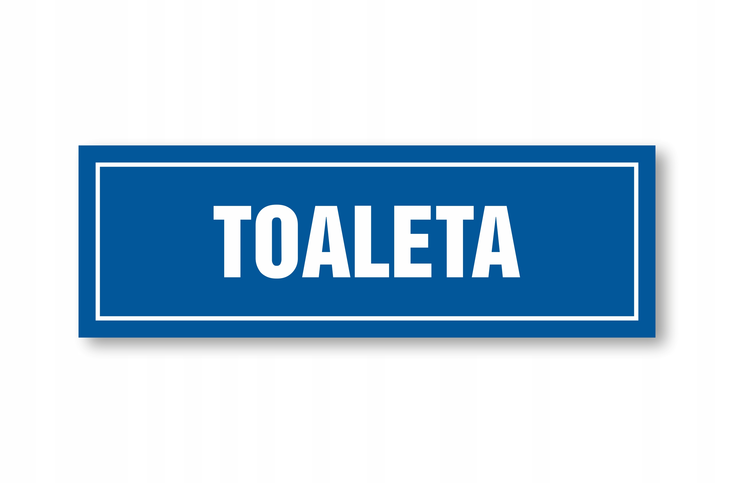 

Tabliczka Informacyjna Toaleta 30x10cm Pcv 1mm Uv