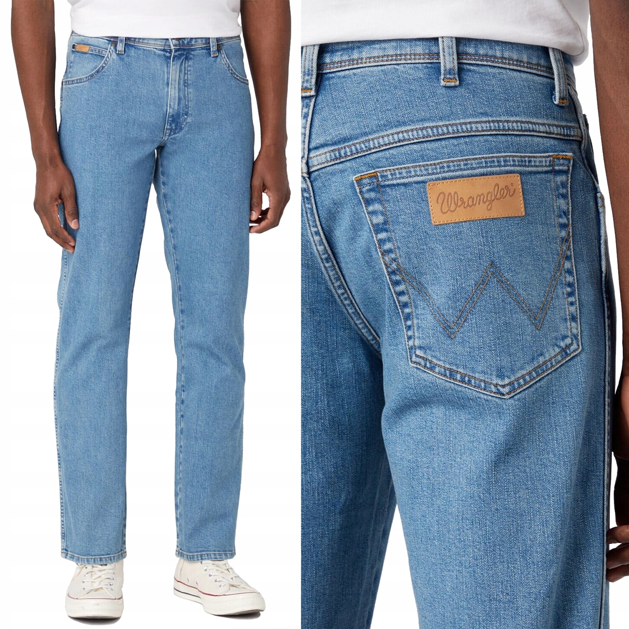 Wrangler Texas Wrango Blue Džins klasické jednoduché džínové kalhoty W33 L32