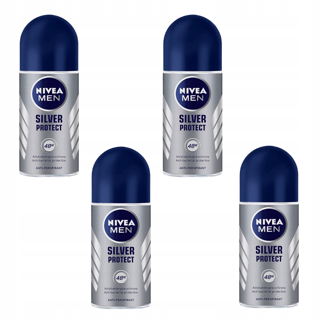 

Antyperspirant męski Nivea Men Silver Protect 4szt