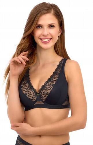 2501 Podprsenka braletka push-up Lupoline černá