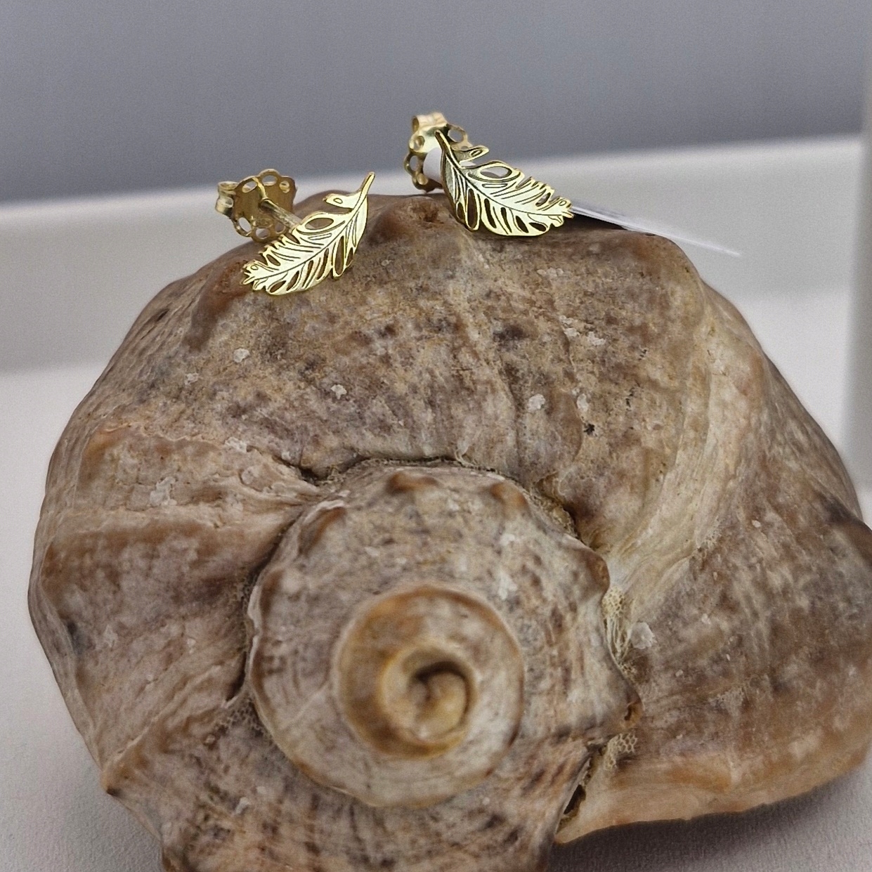 KOLCZYKI SREBRNE ZŁOCONE PIÓRKA SZTYFTY SREBRO 925 Marka EArkadia