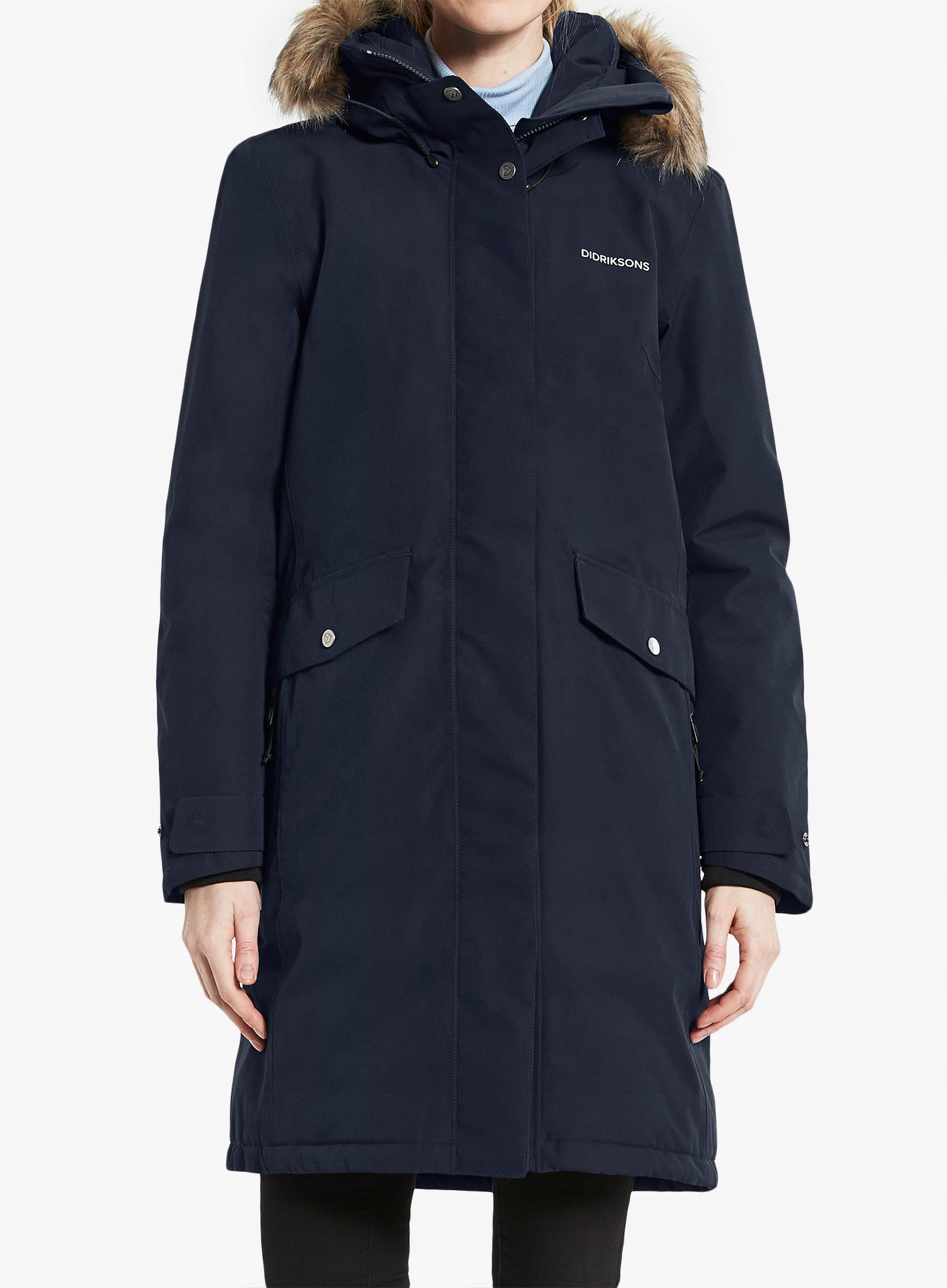 Dámský kabát Didriksons Erika Parka 3 tmavě modrý 36 (s)