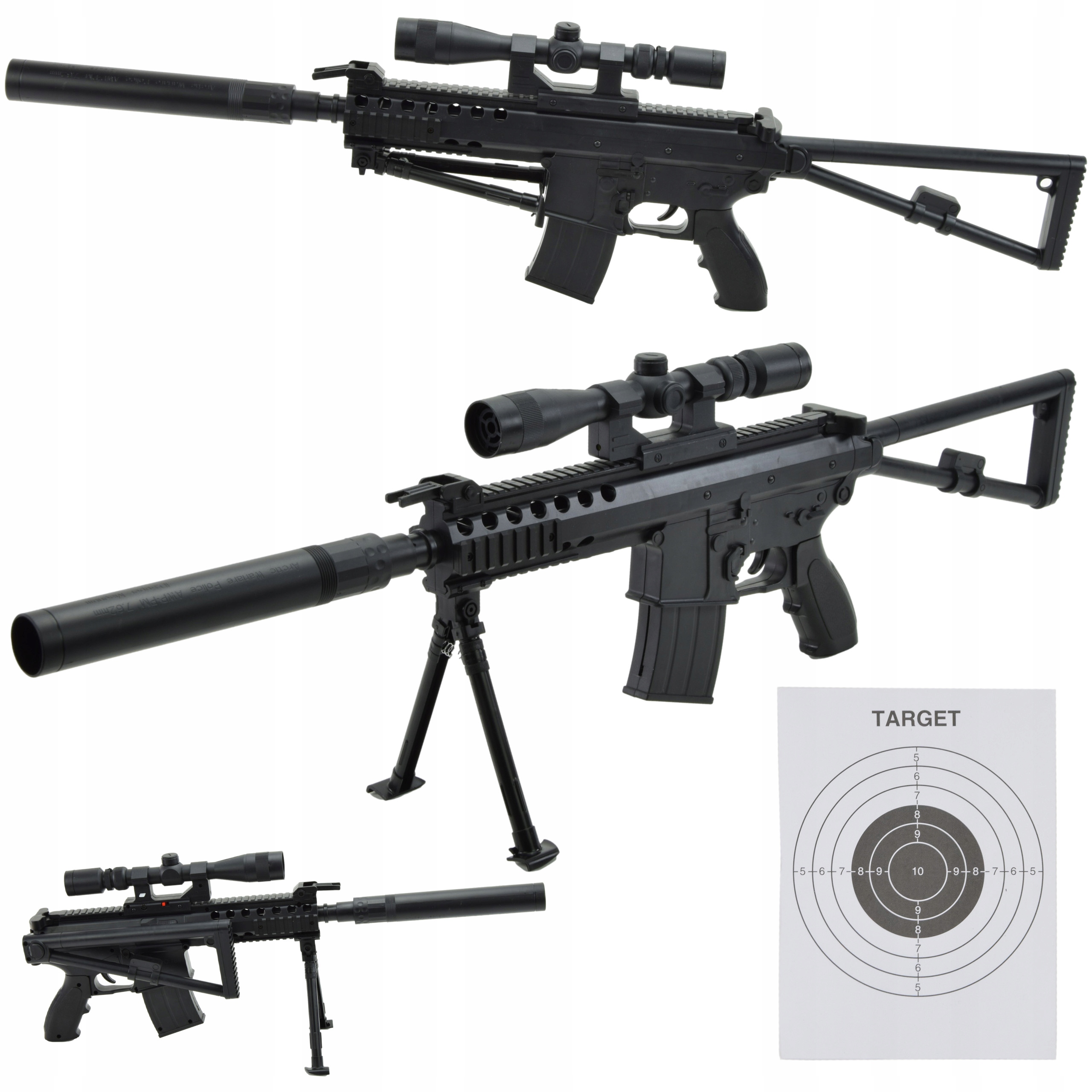 

Karabin Pistolet Na Kulki Maszynowy Asg Laser 83CM