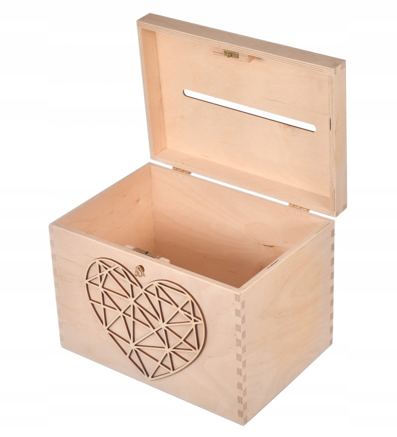 ŚLUBNA DREWNIANA SKRZYNKA NA KOPERTY EKO Marka inny