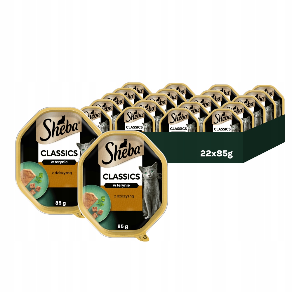 22X Sheba Classics Tacka 85G Mokra Karma Z Dziczyzną W Terynie