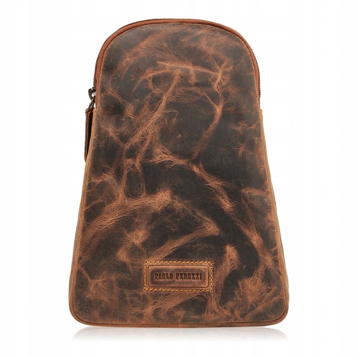 Batoh na jedno rameno, malý, vintage, hnědý Paolo Peruzzi