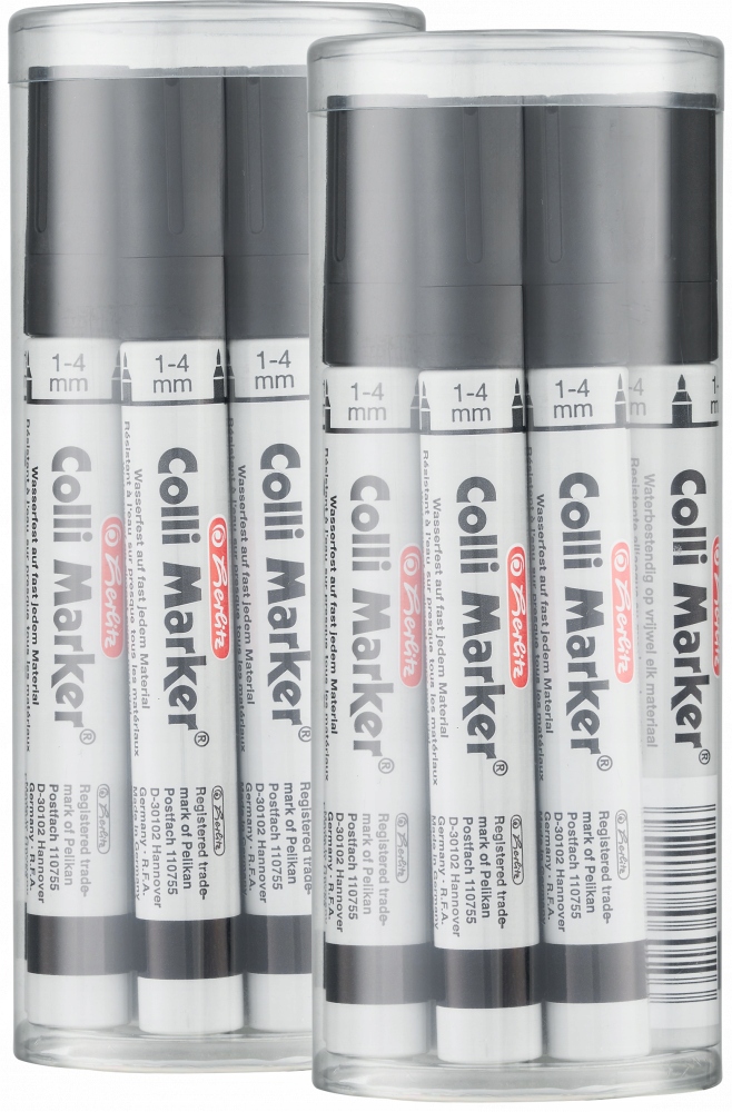 Marker Mazak Wodoodporny Herlitz Colli okrągły 1- 4mm Czarny x 20 Szt