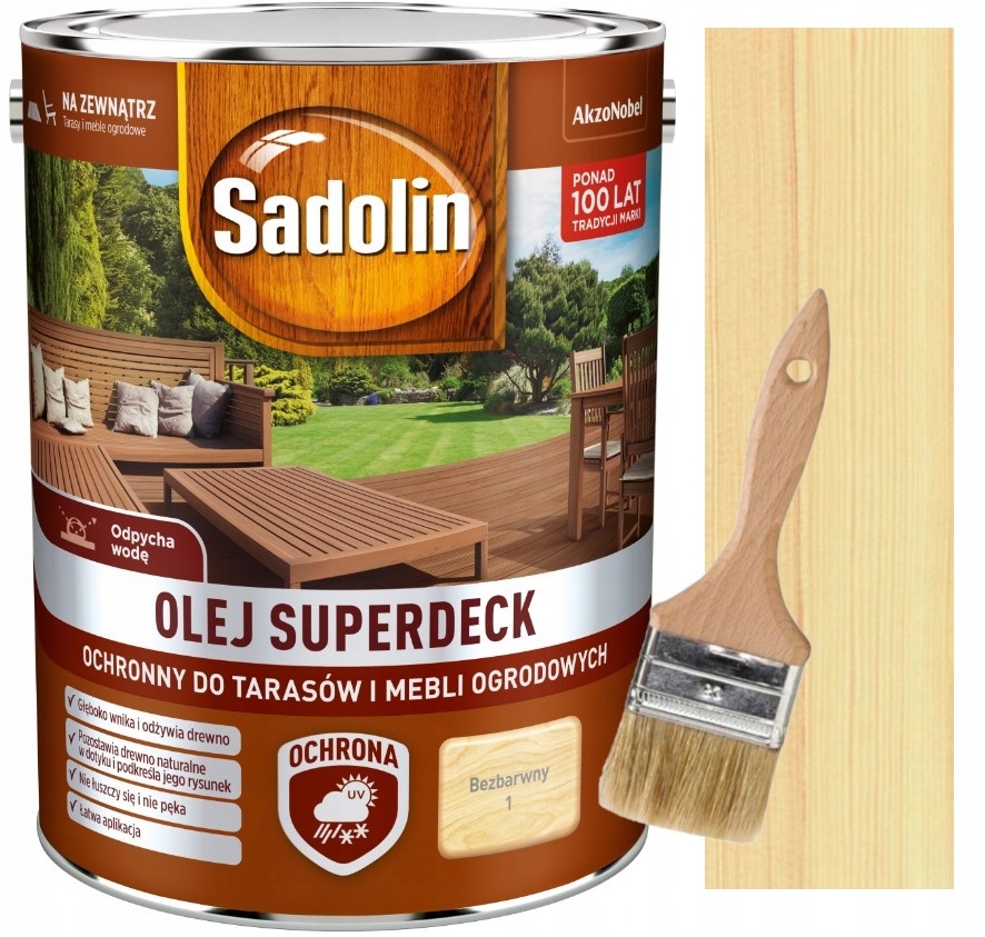 

Sadolin Olej Superdeck Do Tarasów 5L Bezbarwny P