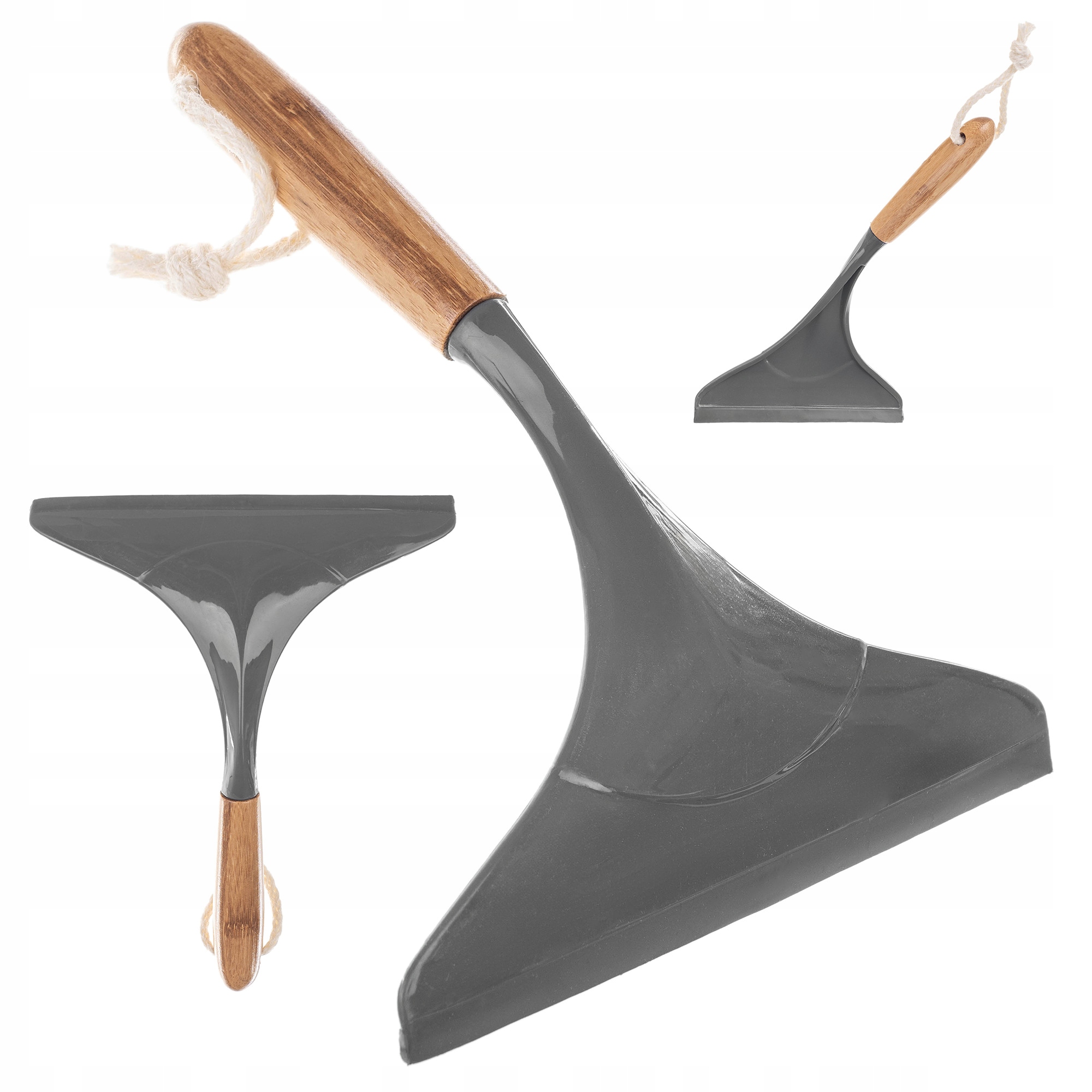 Levně 5X Kadax Stěrka na okna Myčka na zrcadla Kabin Okna šedá