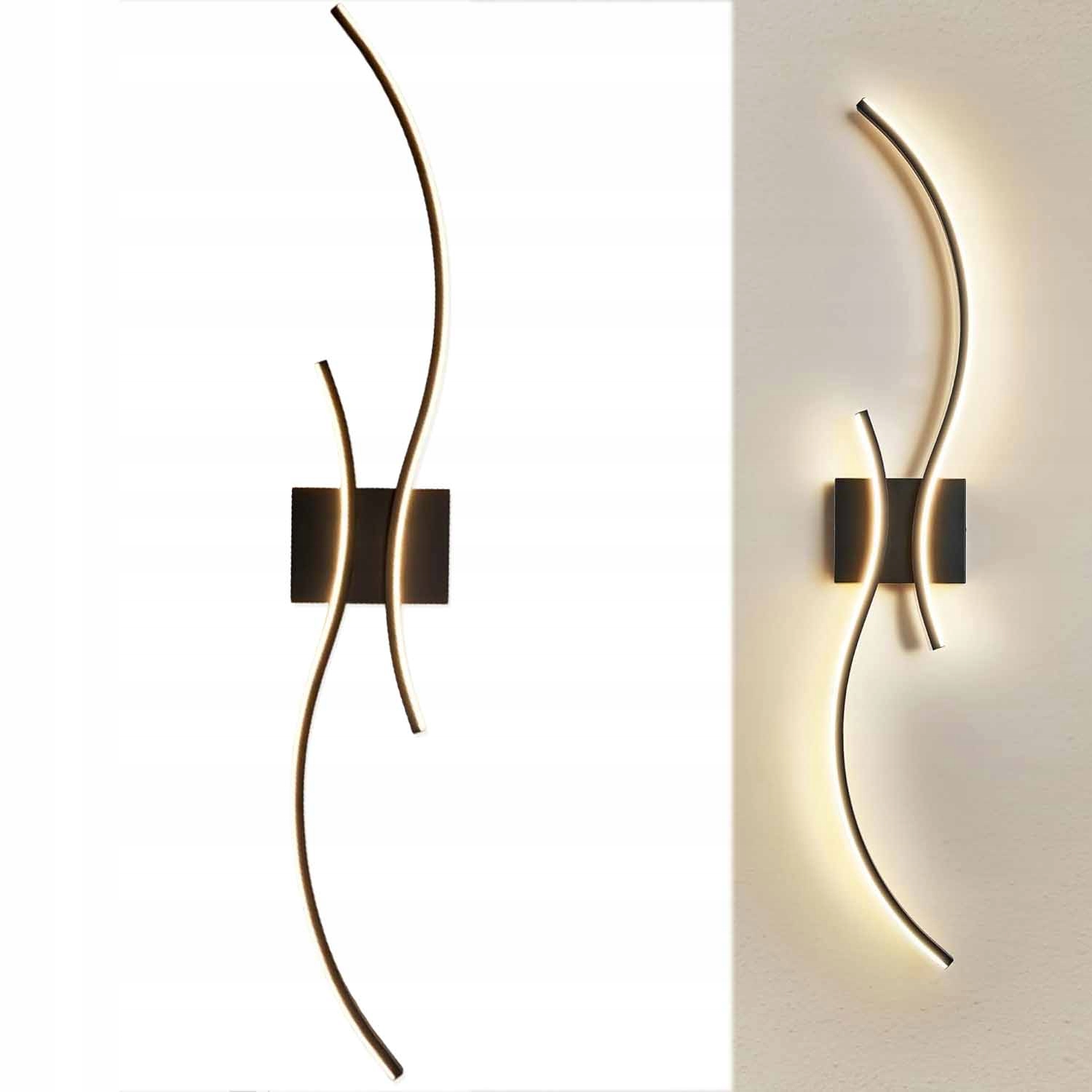 Lampa Ścienna Wewnętrzna Kinkiet Led Nowoczesna Ciepła Biel 24W 4000K