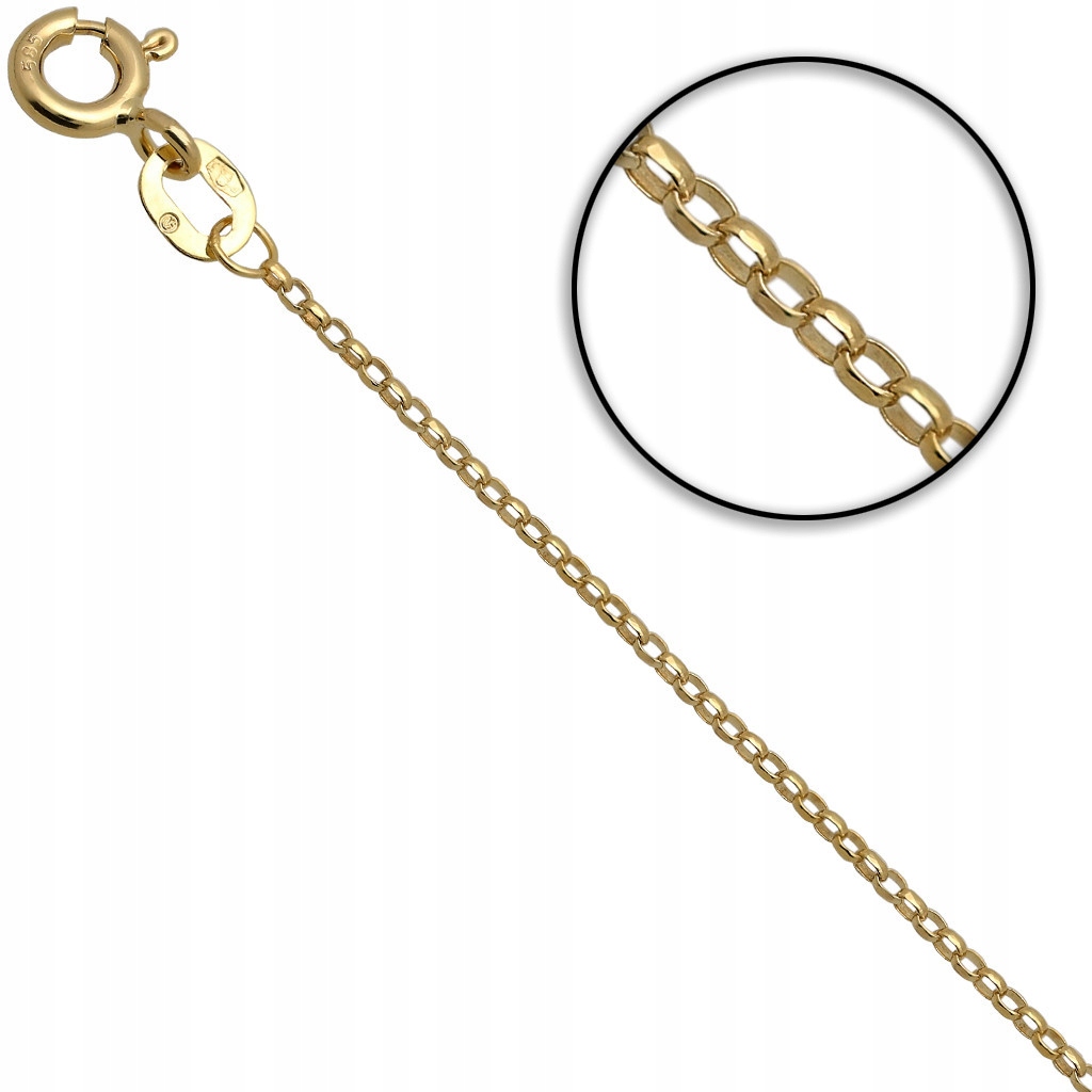 ZŁOTY KOMPLET KOMUNIA ŁAŃCUSZEK I MEDALIK 585 Chrzest Komunijny Marka Inna marka