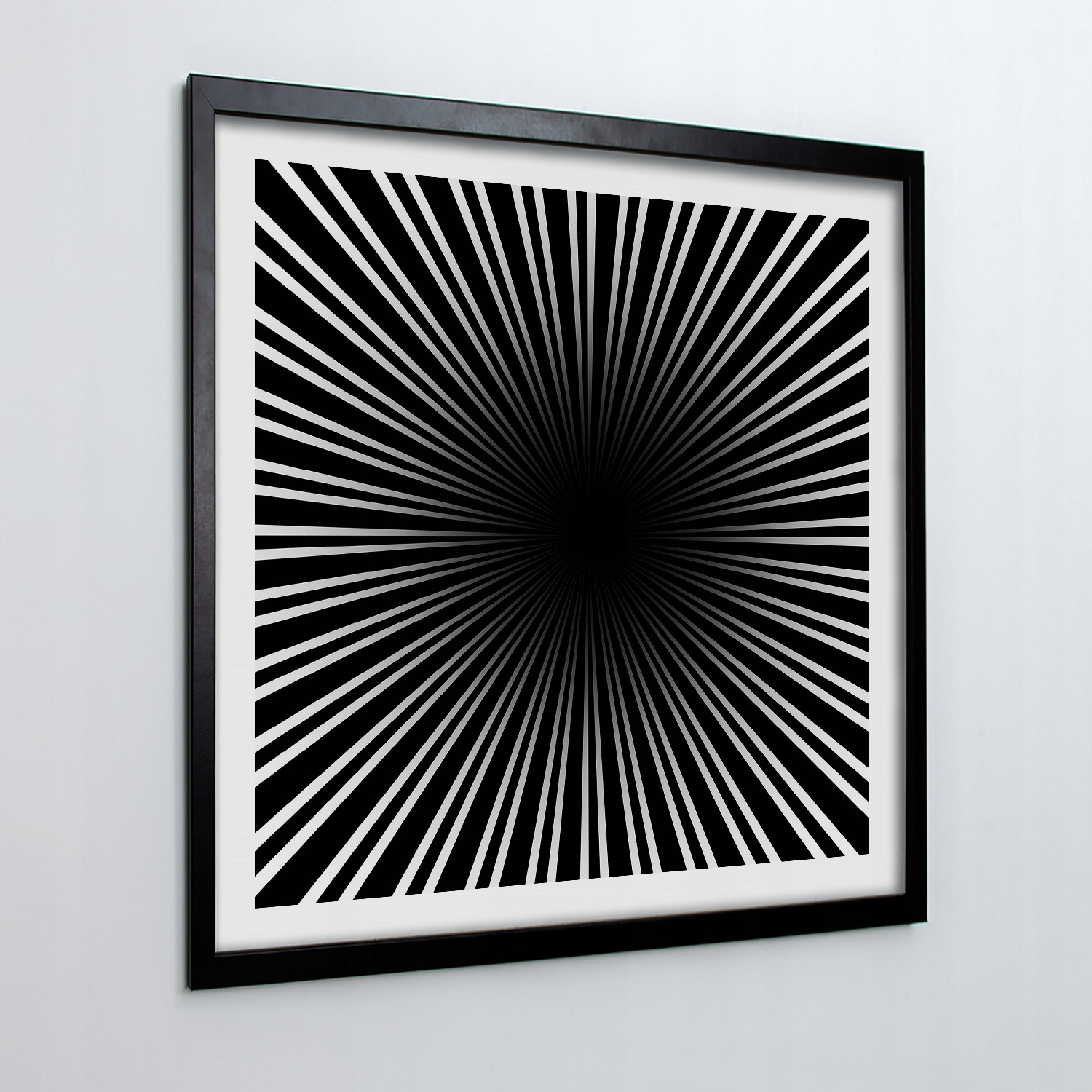 Moderní obraz s rámečkem Linie 3D grafika 50x50 cm