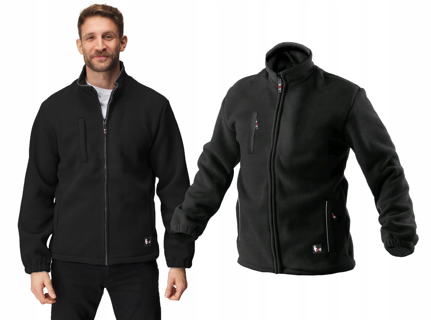 Bluza Robocza Męska Polarowa z Kieszeniami na Zamek Polar Roboczy Cxs Otawa