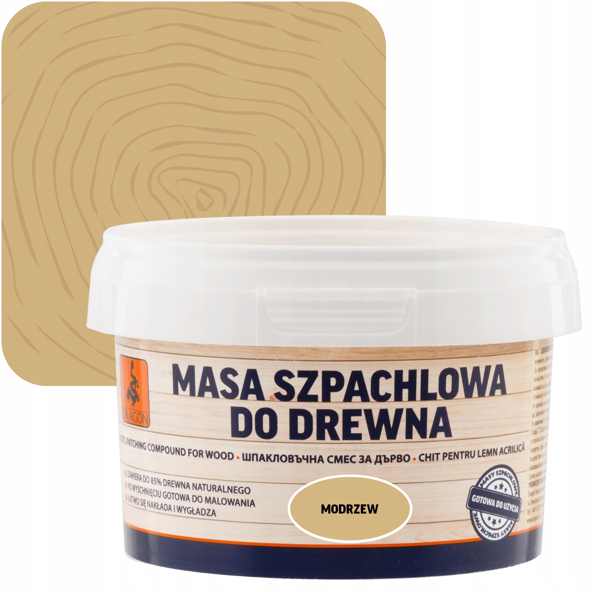 

Masa szpachlowa do drewna Modrzew 0,25kg Dragon
