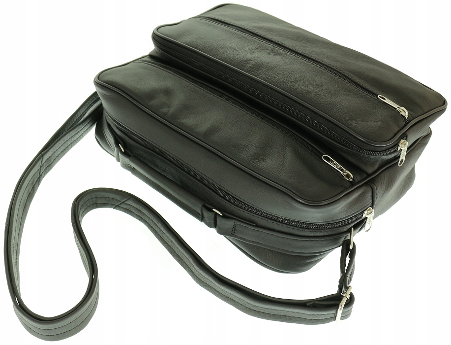 TORBA MĘSKA POJEMNA LISTONOSZKA KIESZONKI CZARNA EAN (GTIN) 5900669000531