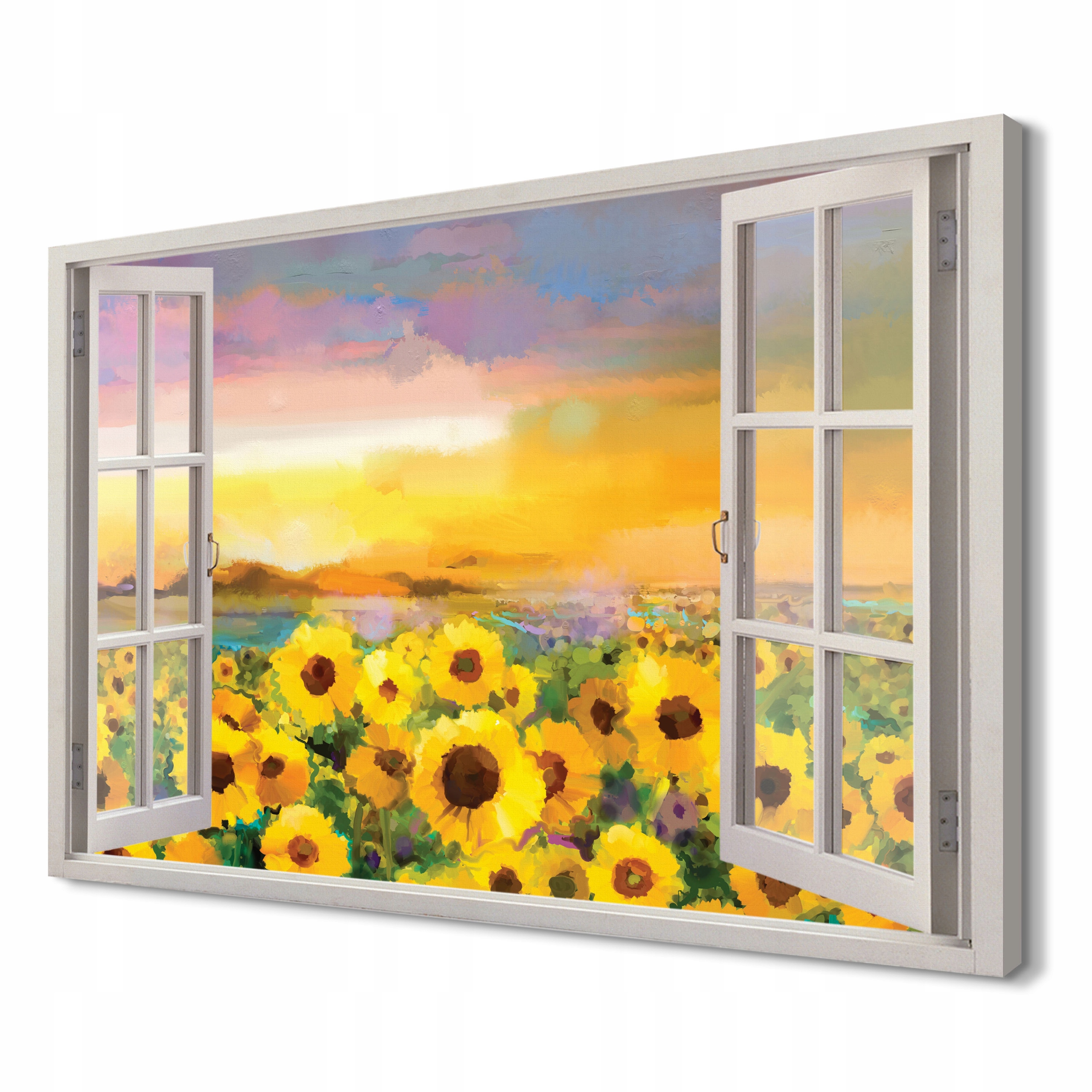 

Pole słoneczników Fotografia na płótnie 3d 120x80