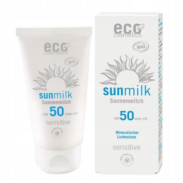 Mleczko na słońce SPF 50 Sensitive 75 ml Eco Cosmetics SUN MILK SPF 50
