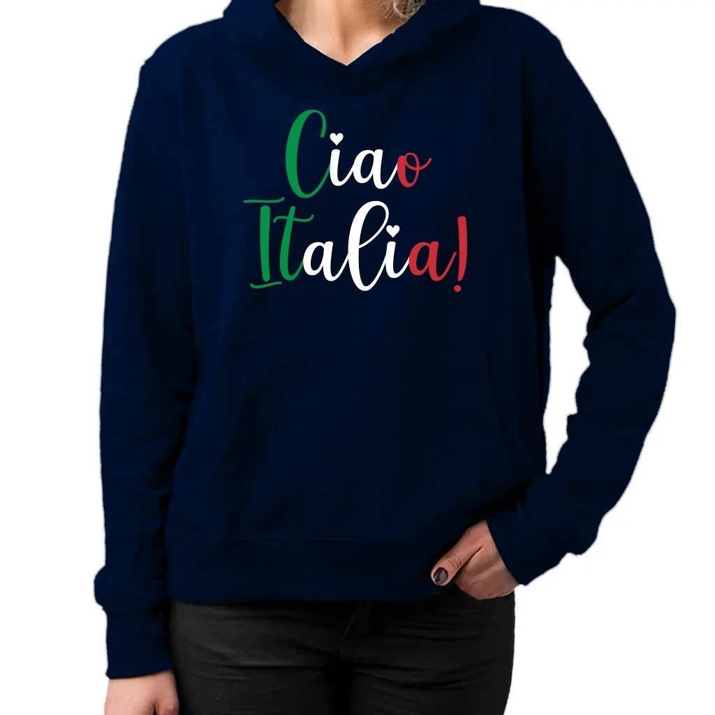 Ciao Italia! mikina s potiskem a dárek pro milovnici Itálie XXL