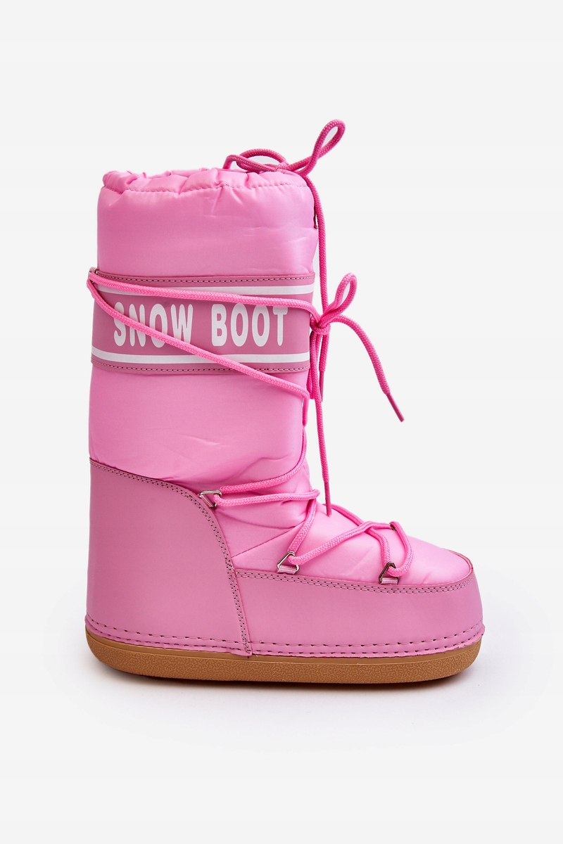 ŚNIEGOWCE DAMSKIE WYSOKIE RÓŻOWE 39/40 Kolor dodatkowy biały