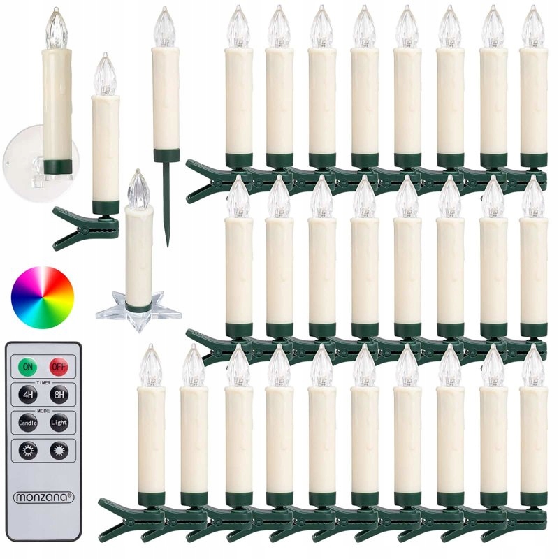 Vánoční Světýlka 30 Led Multicolor Dálkové Ovládání