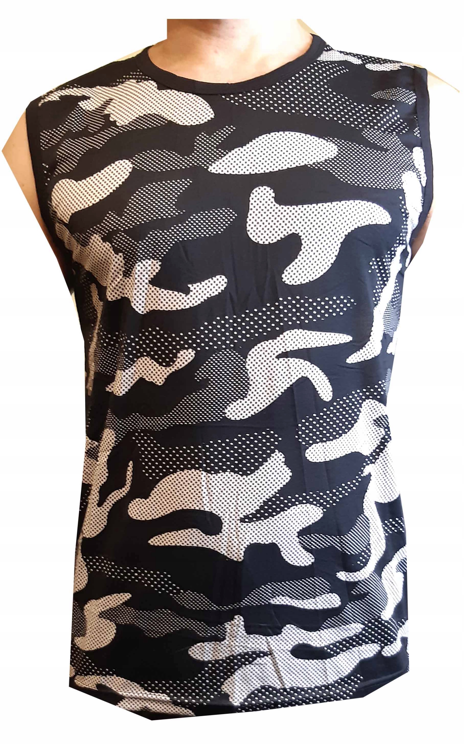 

Koszulka Męska Bez Rękawów T-shirt moro 5XL