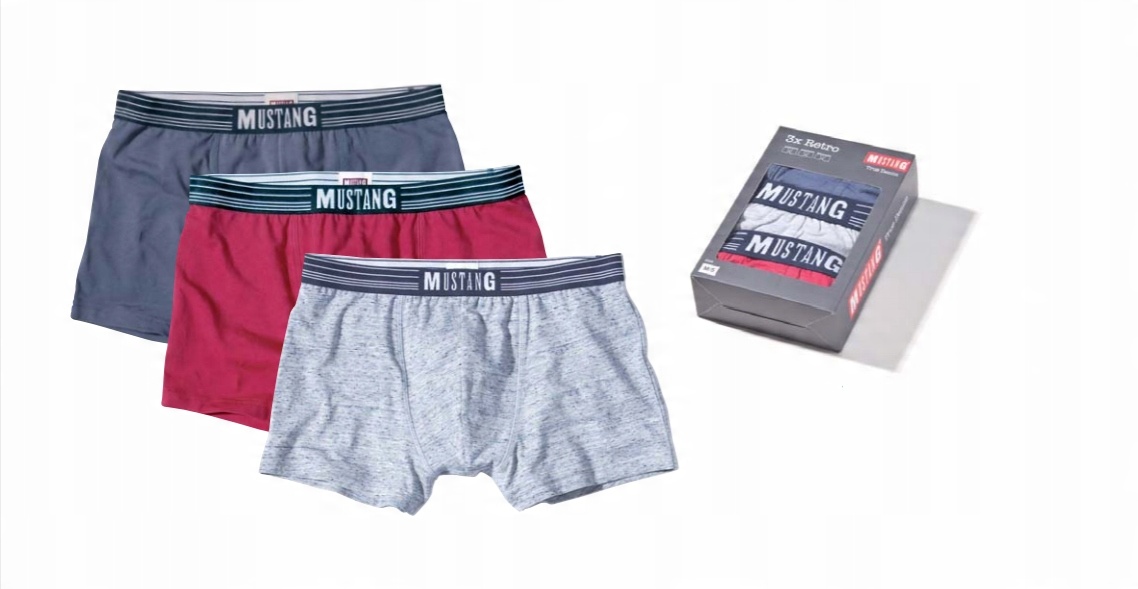 

Bokserki Mustang True Denim 3-pack r. L