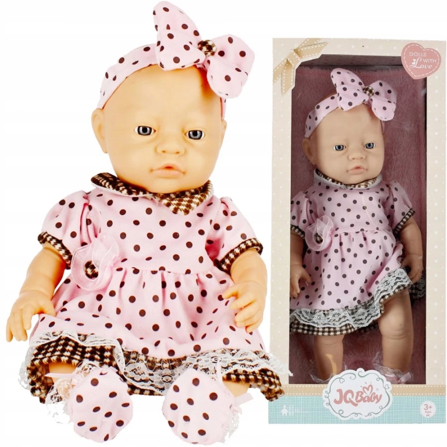 

Lalka Bobas Gumowa Niemowlak 40cm W Sukience