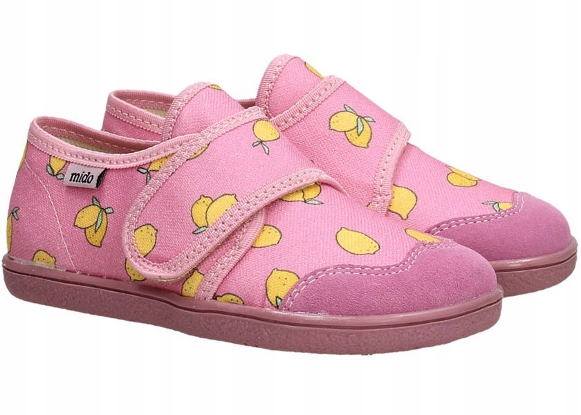 Mido Noster Tenisówki 188 20 Barefoot bawełna Lemon Pink