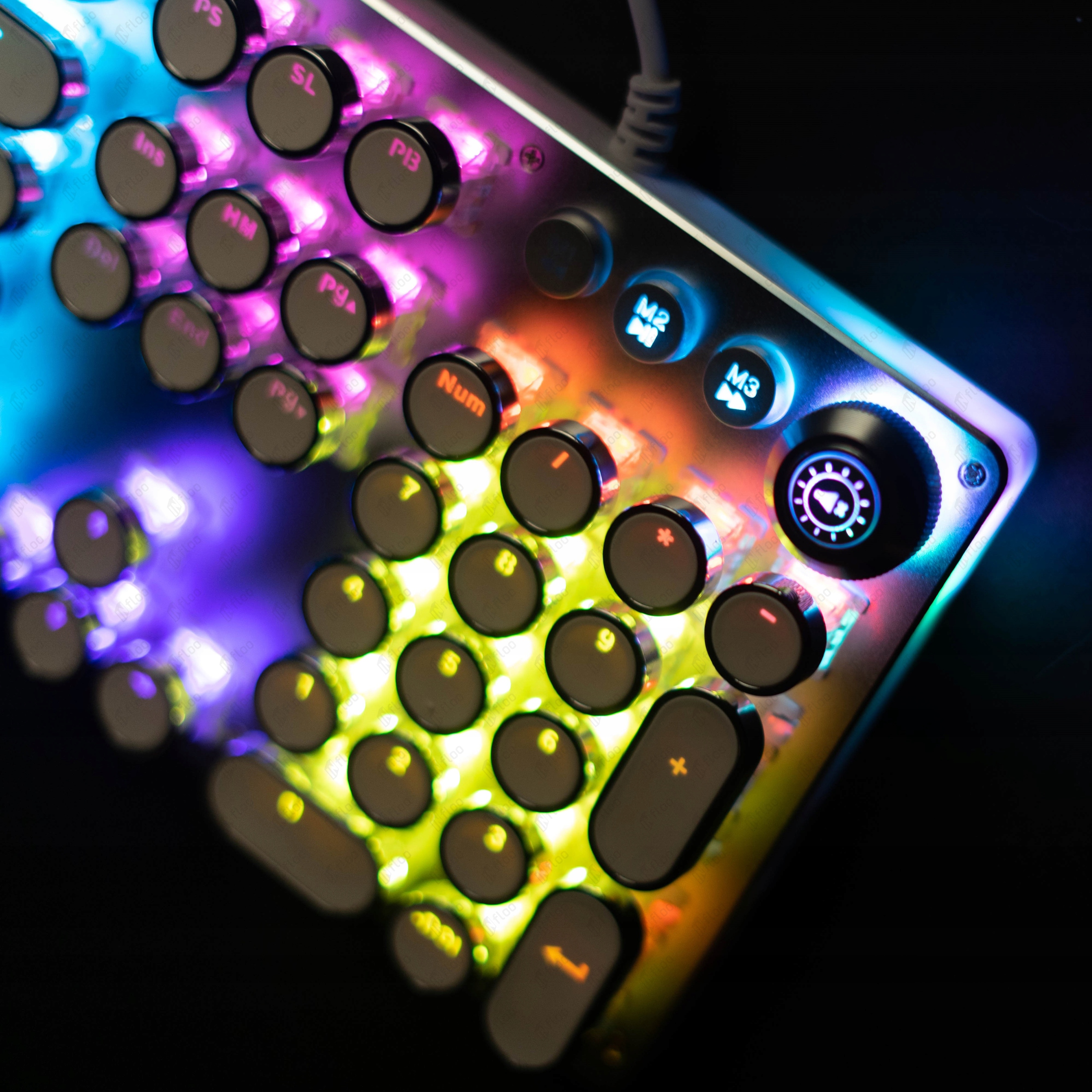 KLAWIATURA PODŚWIETLANA ESPORT RGB RETRO GAMING Wodoodporność 50mln klików Model Z6