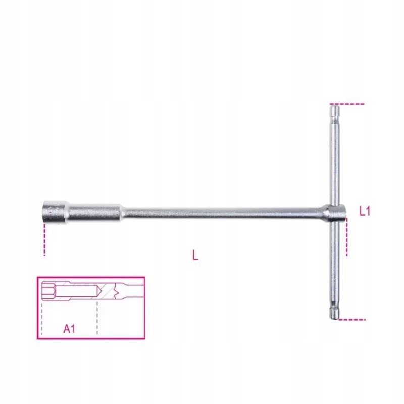 Klucz nasadowy typu t z głęboką nasadką 10mm Marka Beta