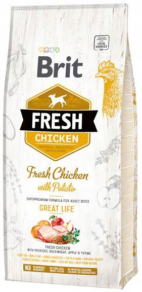 Brit Fresh Chicken with Potato dla psa 12kg