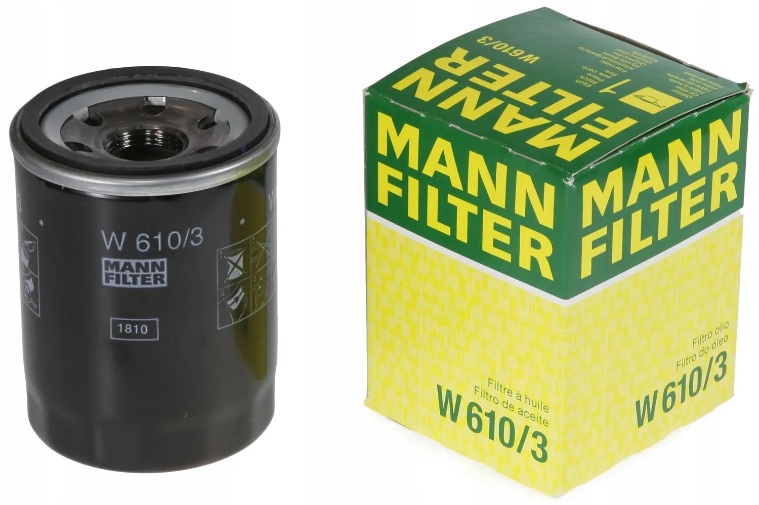 Filtr oleju Mann Filter W 610/3 Producent części 3F Quality