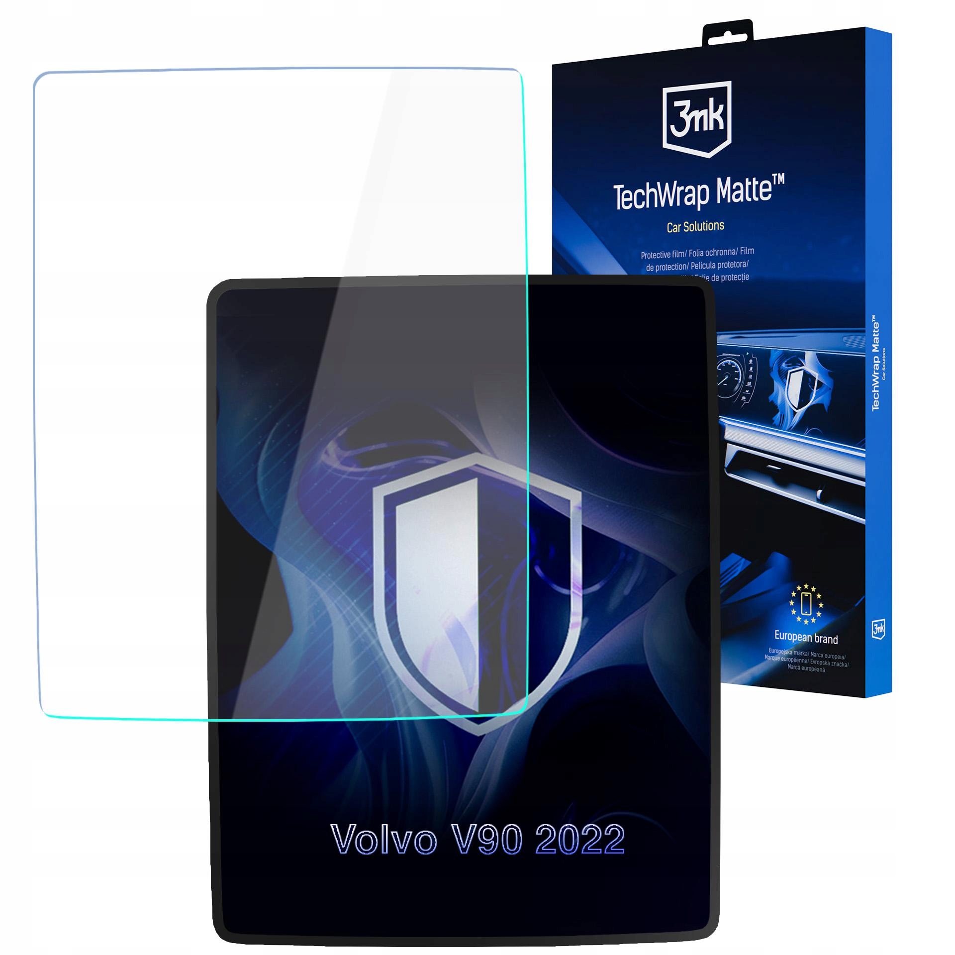 Folia matowa na ekran nawigacji do Volvo V90 2022- 3mk TechWrap