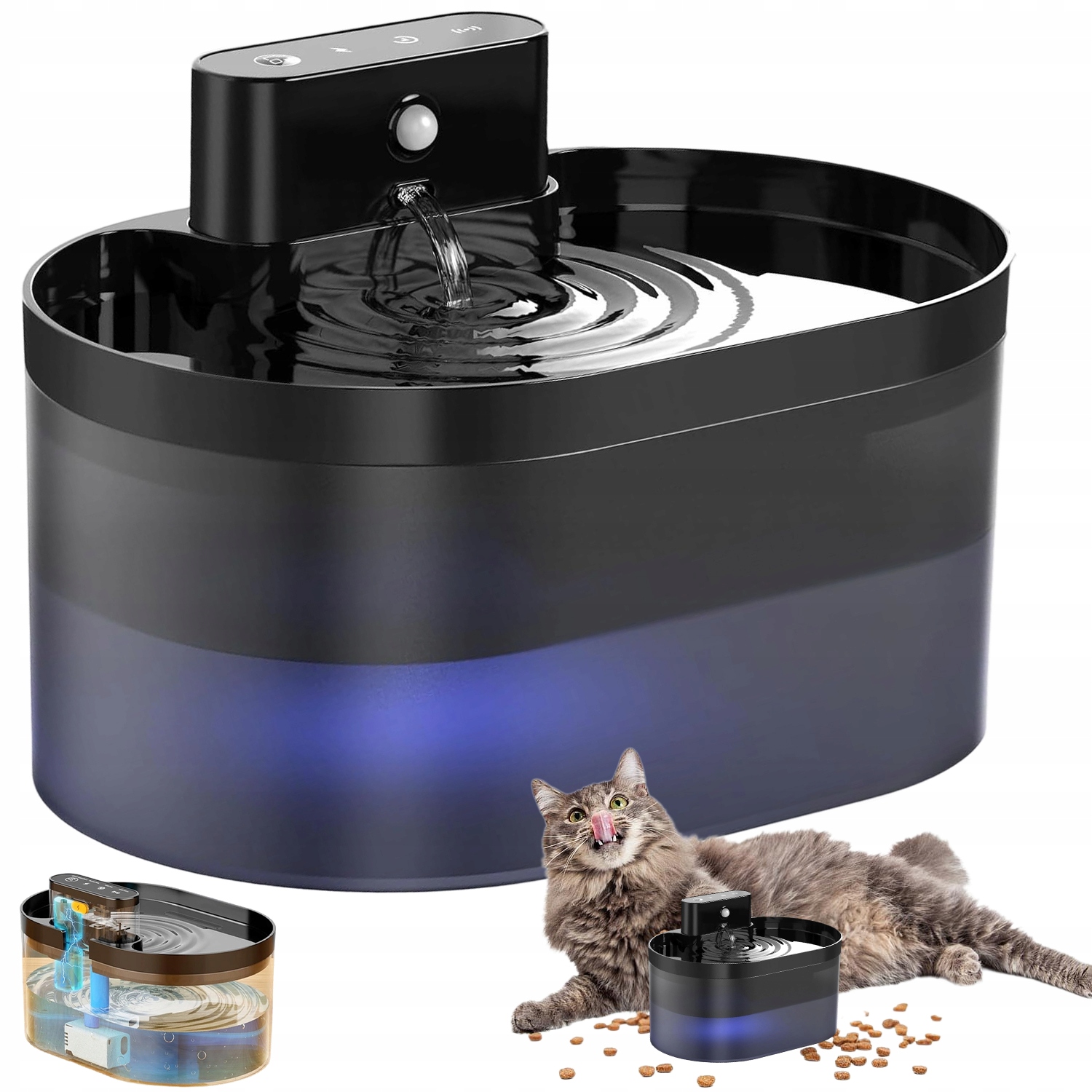 Levně Automatická Napáječka Pro Zvířata S Vícevrstvým Filtrem A Usb