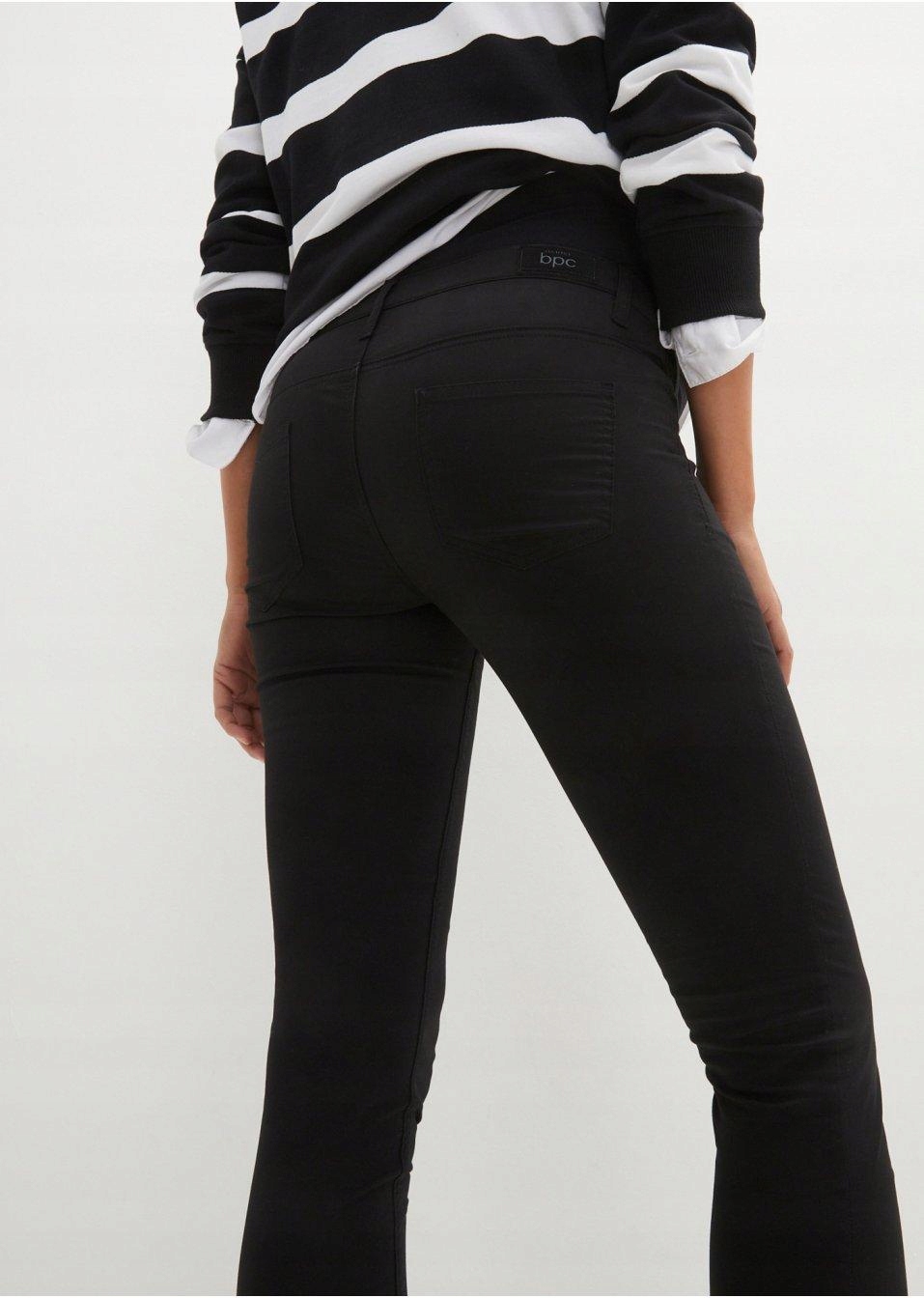 Bonprix 42 SPODNIE CIĄŻOWE RURKI Kolor czarny