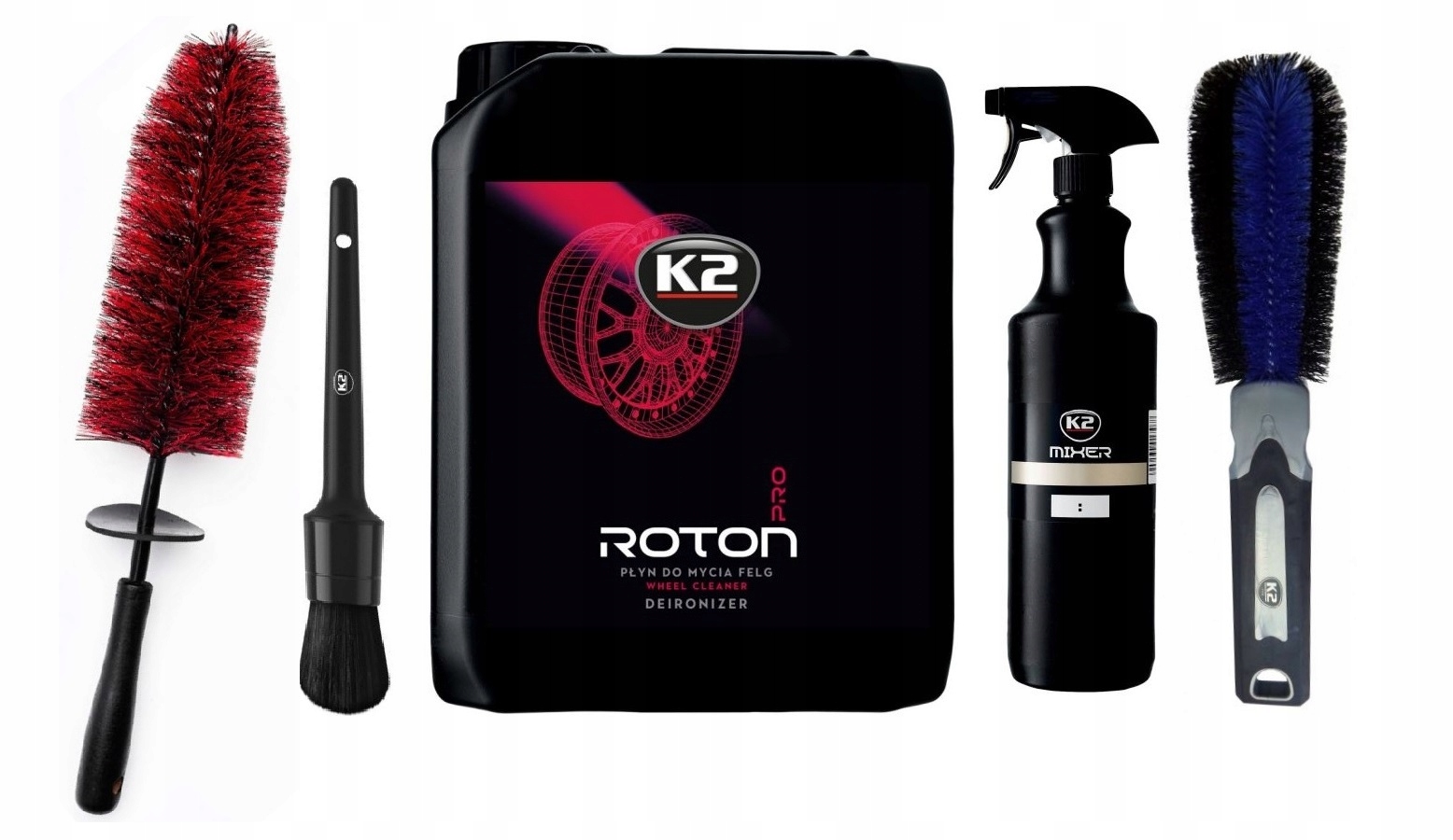 

K2 Roton Pro Zestaw Do Mycia Felg Butelka Szczotki
