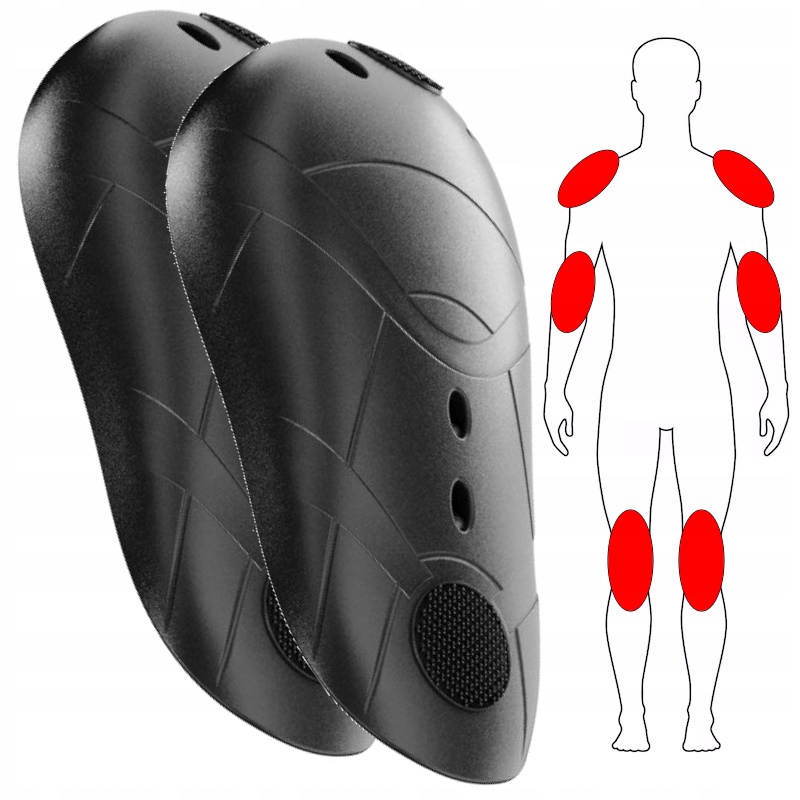 Sas-Tec Ochraniacze Kolan/Łokci/Ramion Level 2 na rzep - 240/150/11 mm