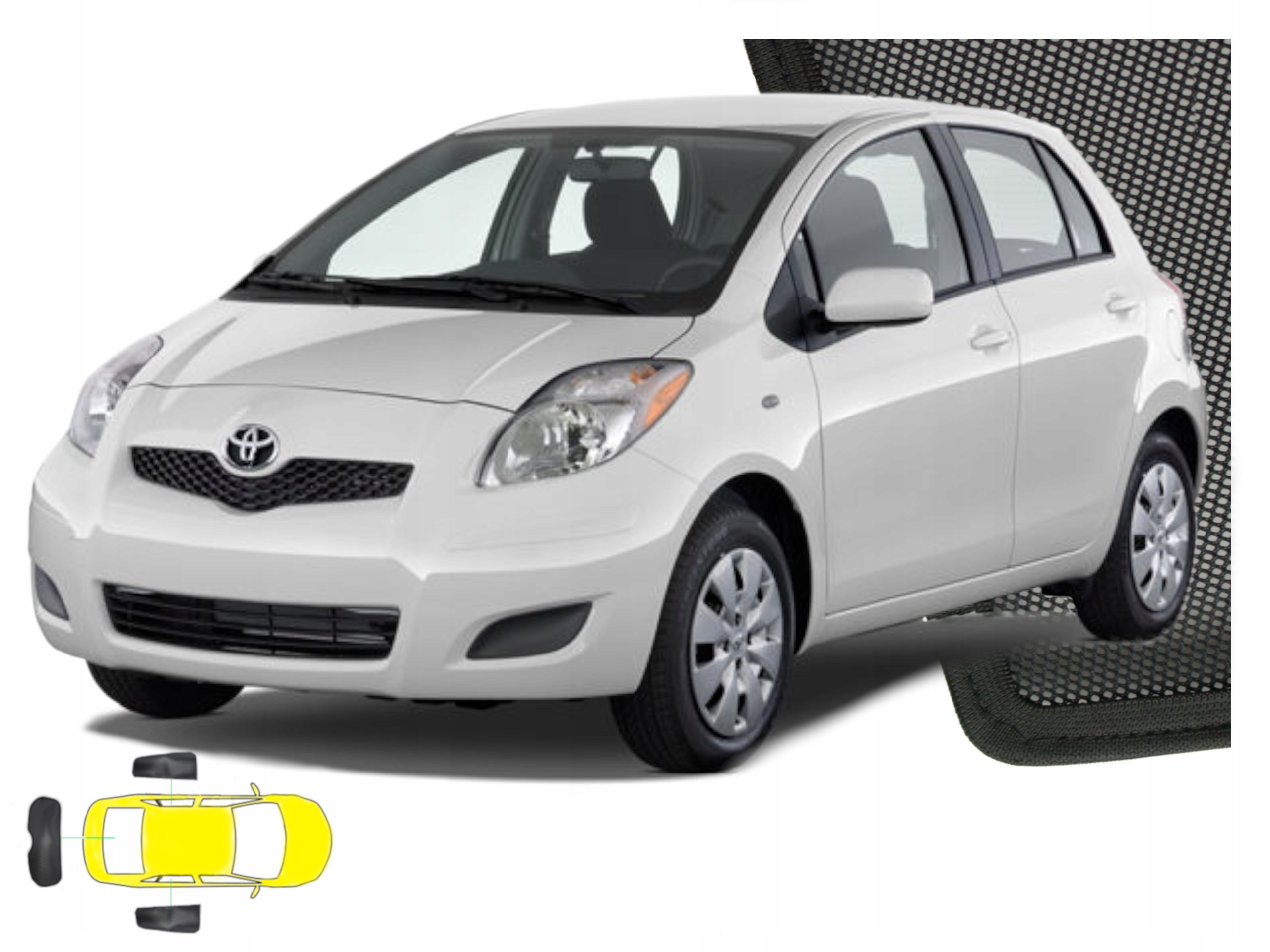Sluneční clony pro Toyota Yaris II 2