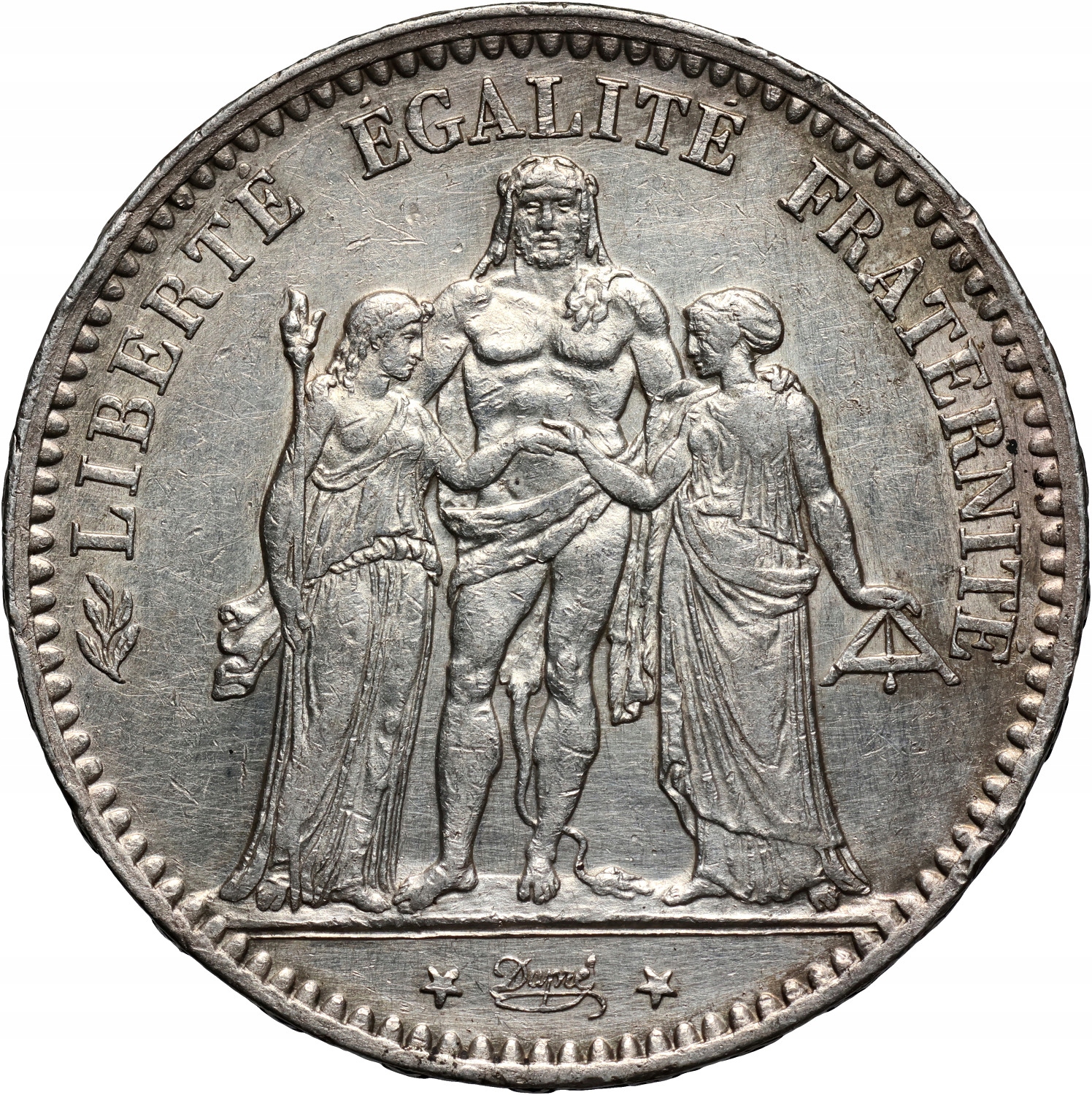 Francja, 5 franków 1876 A, Herkules