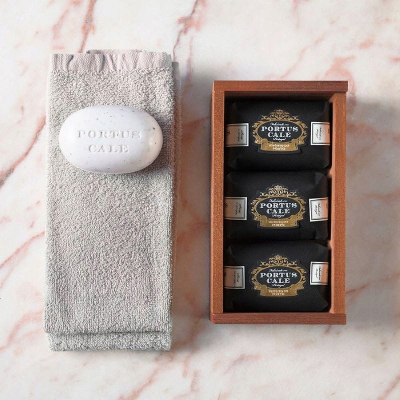 Mýdla v kostce Portus Cale Ruby Red 3ks