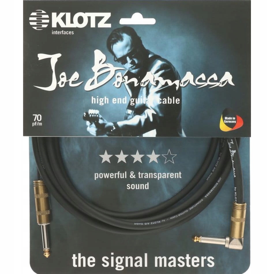 Kabel gitarowy Klotz Joe Bonamassa 6m
