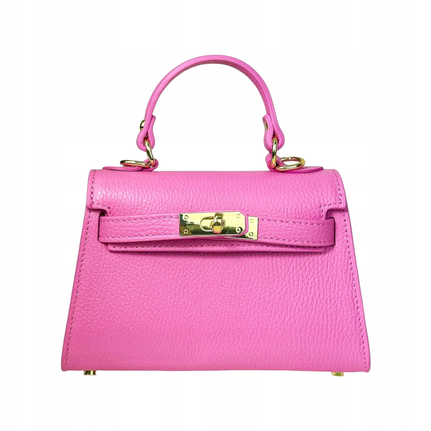 Torebka Damska Kuferek, skóra Emily Różowy Marka inna