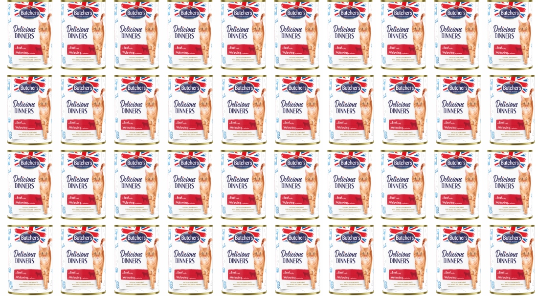 Butcher's mokra karma dla kota Delicious Dinners 40x400g z wołowiną